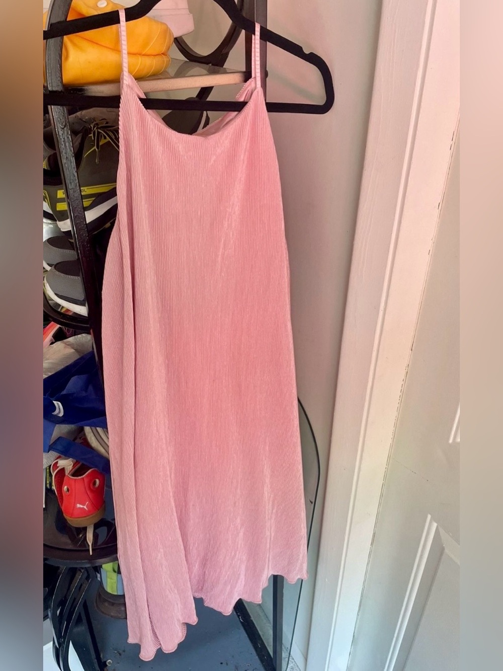 Pink Midi Dress - Lightweight Strappy Style